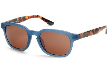 Gant Sunglasses - GA7040 91E - Matt Blue - Havana Temple - Brown Gradient Lenses