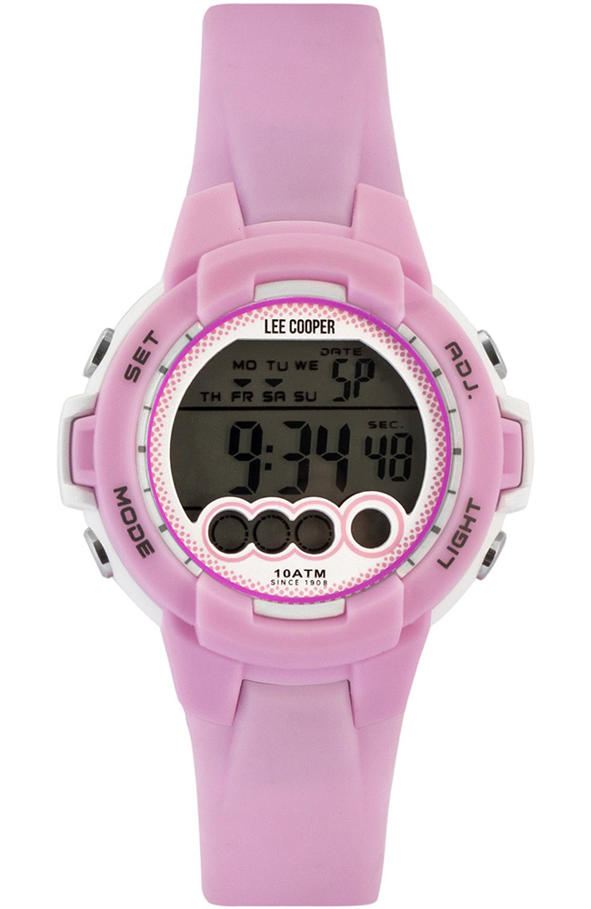 Lee Cooper Originals -  Women's Digital Wristwatch - Pink Silicone - ORG05204.028