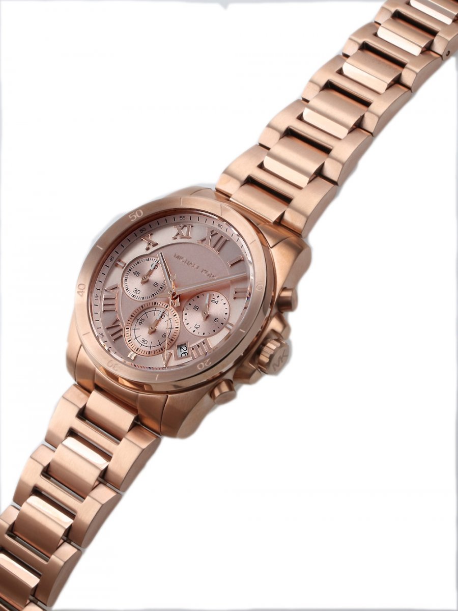 Michael Kors - MK6367  'BRECKEN' Women's Chronograph Wristwatch - Rose Gold-Tone
