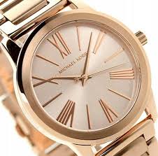 Michael Kors 'MK-3491' Hartman' Women's Wristwatch - Gold-Tone - 3 Link Bracelet - 38mm