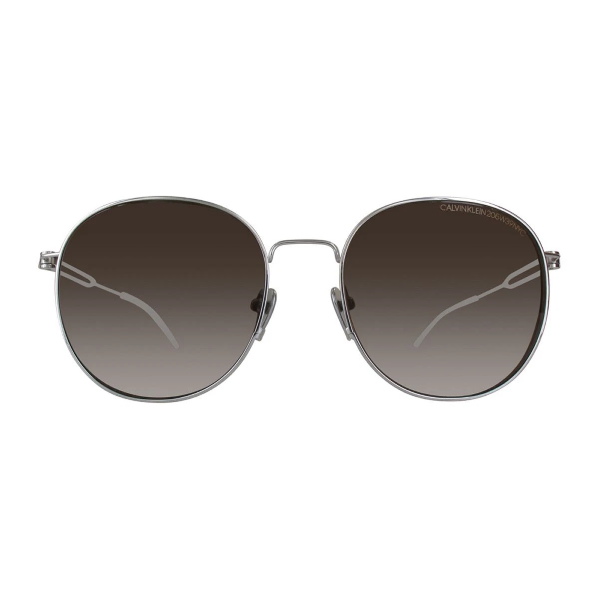 Calvin Klein 205W39NYC - Men's Sunglasses CK8052S-043-52 - Shiny Nickel - Silver Lens