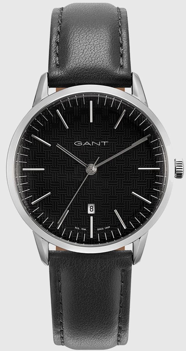 Gant 'ARCOLA' Classic Men's Quartz Wristwatch - Black Leather - GT077001