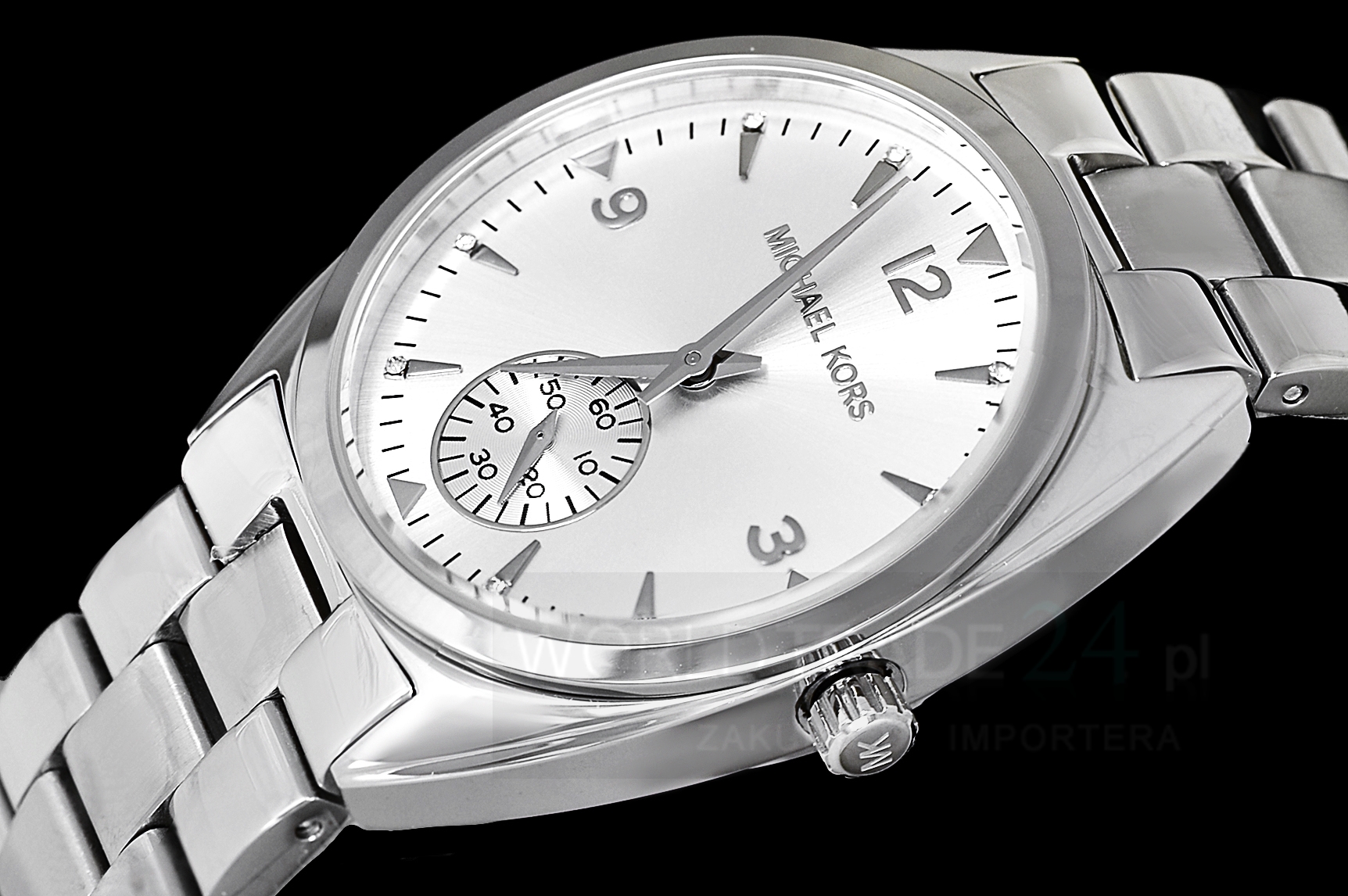 Michael Kors 'Callie' Ladies Quartz Wristwatch - Brushed Steel - 39mm - MK3342